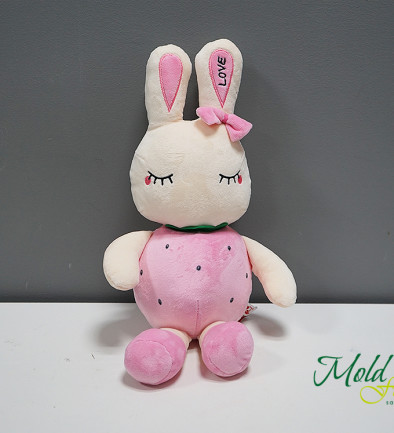 Strawberry Pink Bunny, Height 45 cm photo 394x433